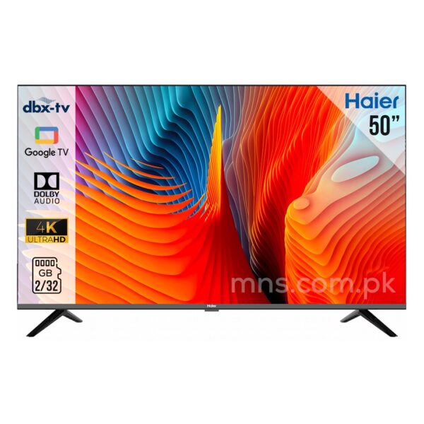 Haier H50K800UX 50″ 4K Smart Google TV, Borderless design, 2/32 Memory